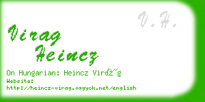 virag heincz business card